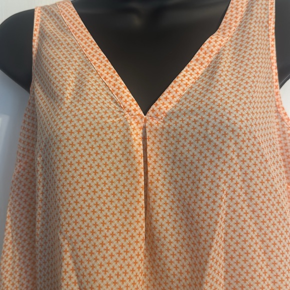 MATERNITY Old Navy Orange Tank Top with V-Neck and Silver Accents Size XS - Picture 8 of 8